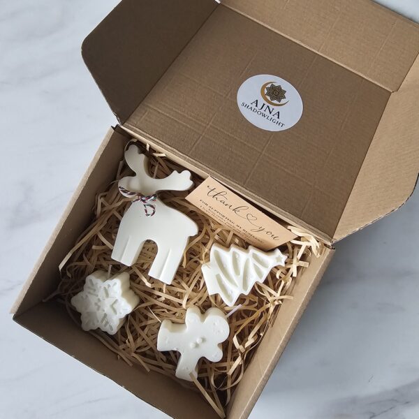 Świąteczny Box – Zestaw 4 Świec